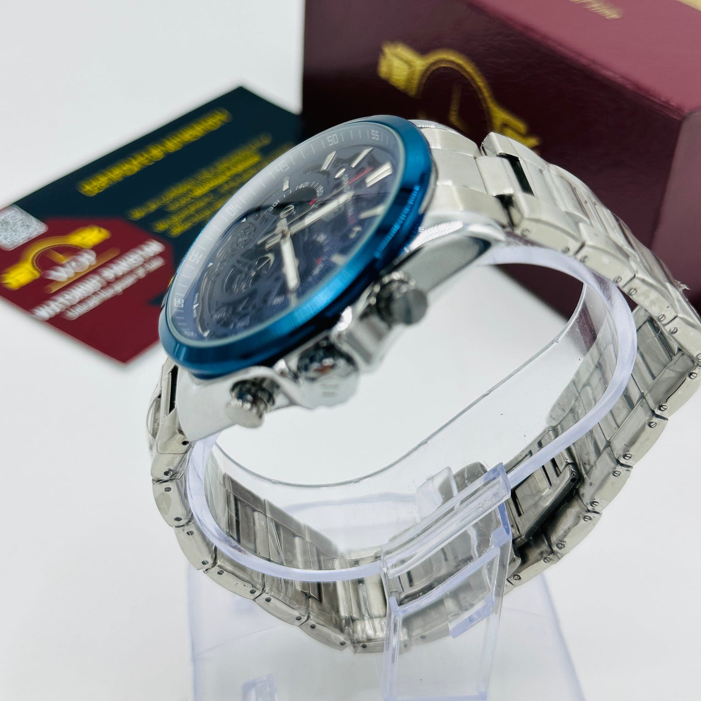 Silver Blue Dial Grand Carrera