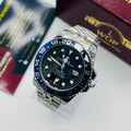 Submariner Style Watch Black Blue Bezel Stainless Steel