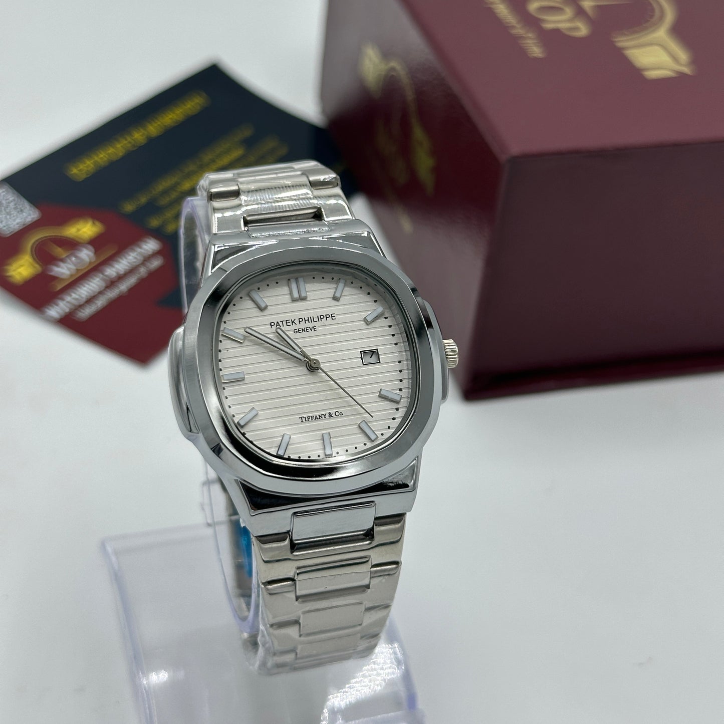 Nautilus Branded Men's Watch - White Dial