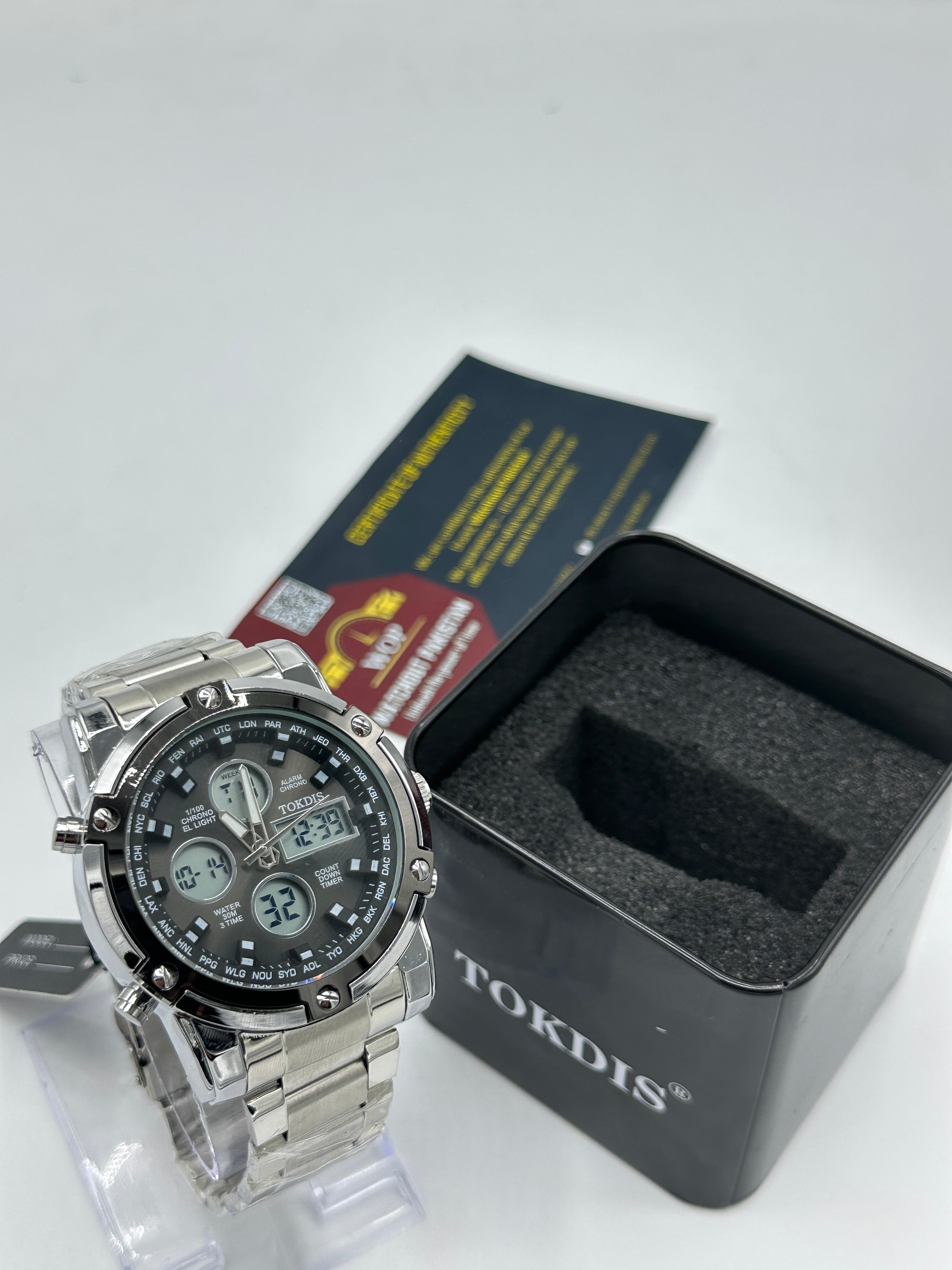 TOKDIS - Analogue plus digital (Black Dial)