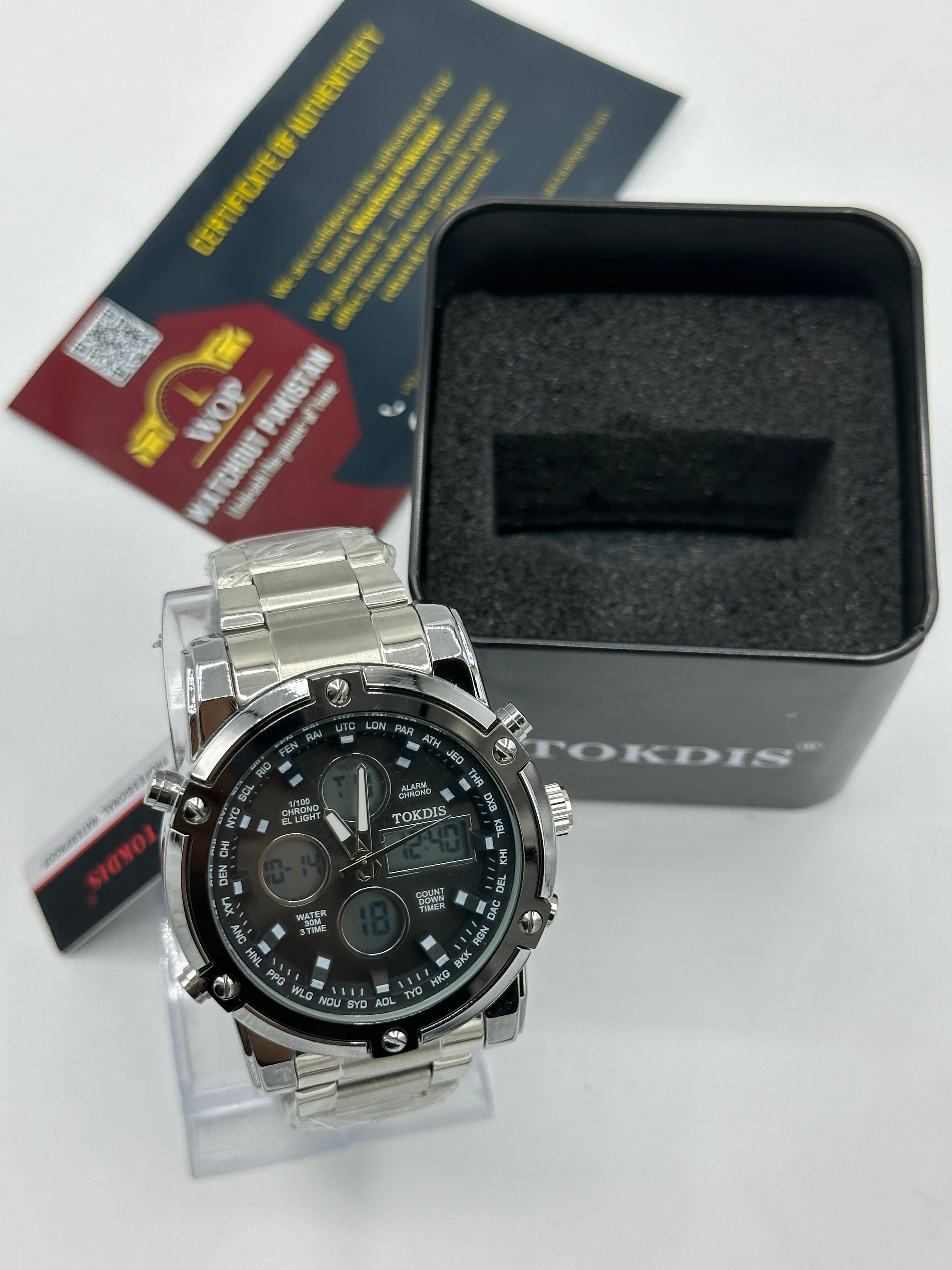 TOKDIS - Analogue plus digital (Black Dial)