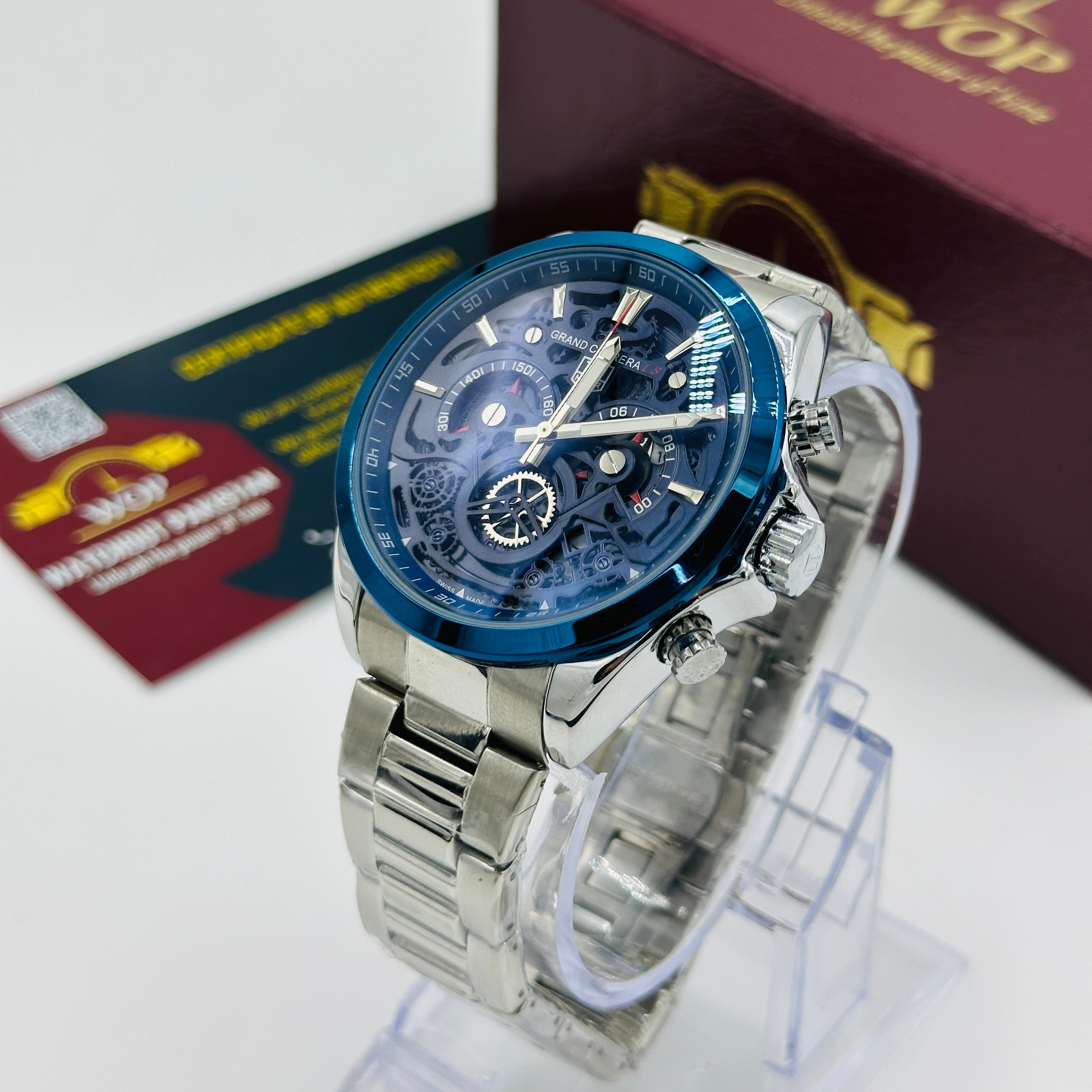 Silver Blue Dial Grand Carrera