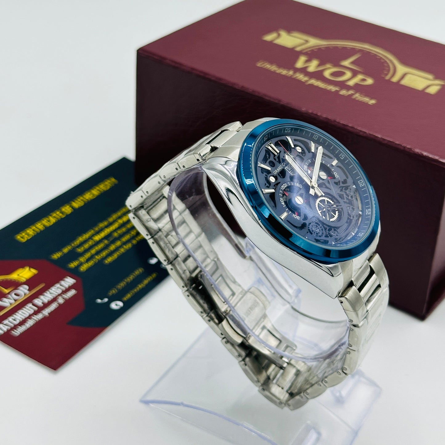 Silver Blue Dial Grand Carrera