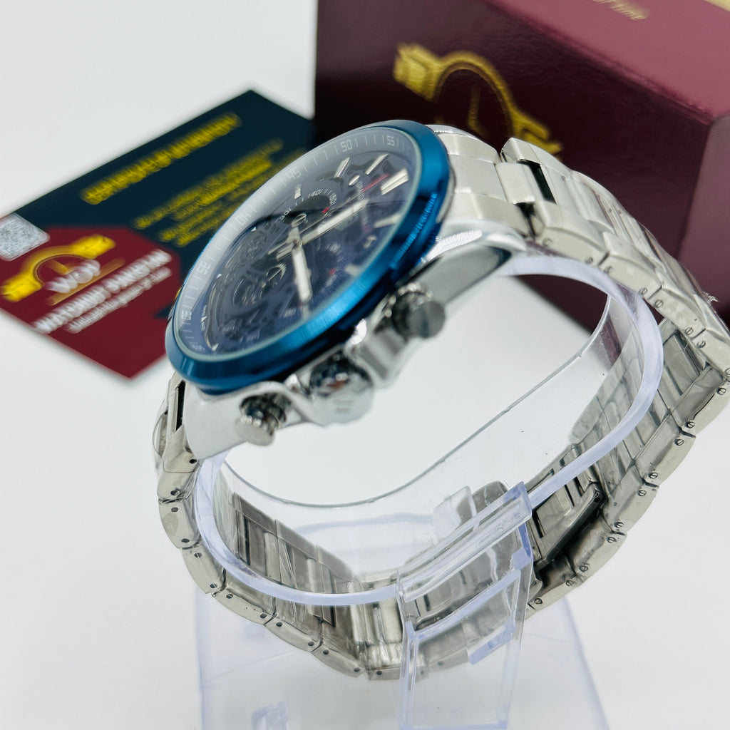 Silver Blue Dial Grand Carrera