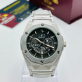 Hublot Chronograph Black Dial Stainless Steel Bracelet Watch